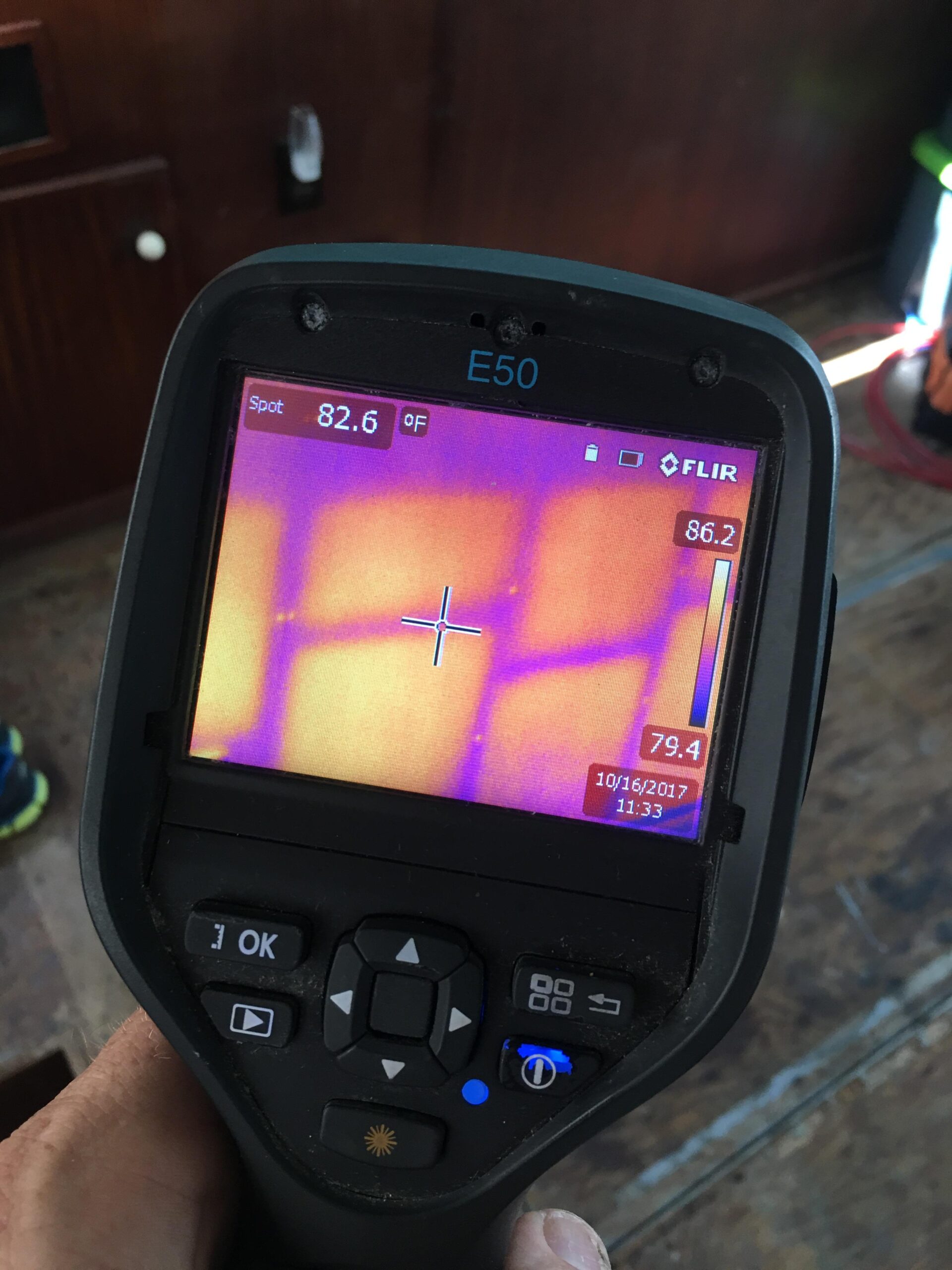 termo měření uniku tepla